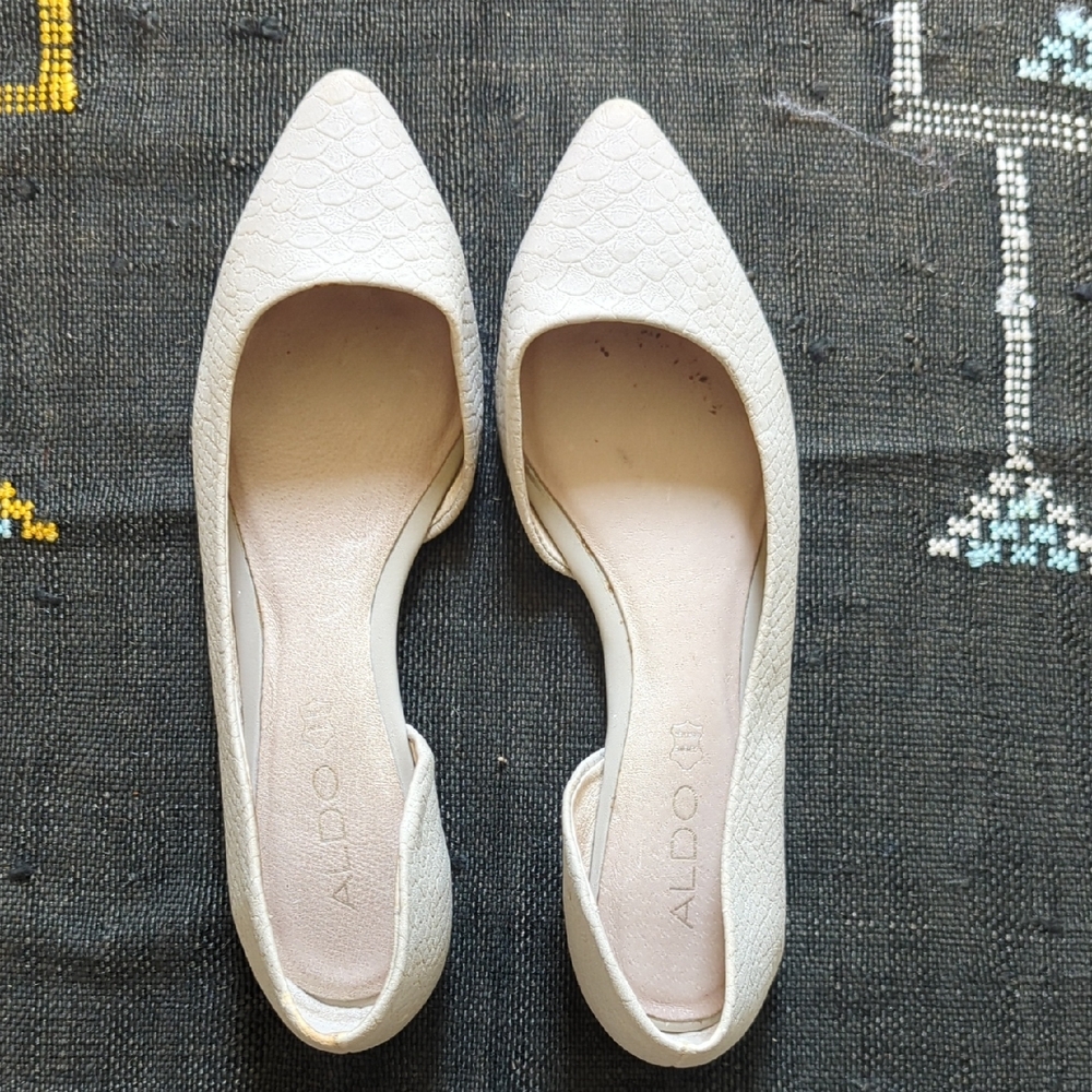 ALDO Women's White Flats